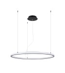 Pendant lamps circles - Thoro Chandelier RISA 90 black LED 3000K TH.275 - product 1