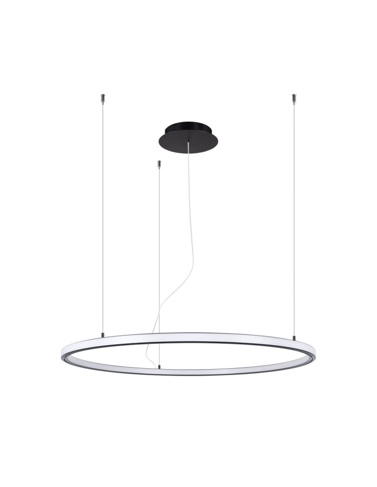 Pendant lamps circles - Thoro Chandelier RISA 90 black LED 3000K TH.275 - product kolory-swiatla.pl 1