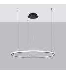 Pendant lamps circles - Thoro Chandelier RISA 90 black LED 3000K TH.275 - product 2