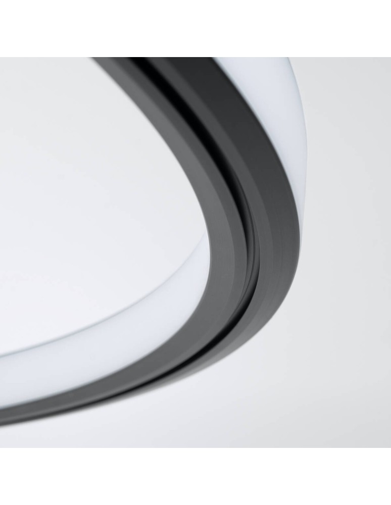 Pendant lamps circles - Thoro Chandelier RISA 90 black LED 3000K TH.275 - product kolory-swiatla.pl 4