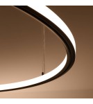 Pendant lamps circles - Thoro Chandelier RISA 90 black LED 3000K TH.275 - product 5