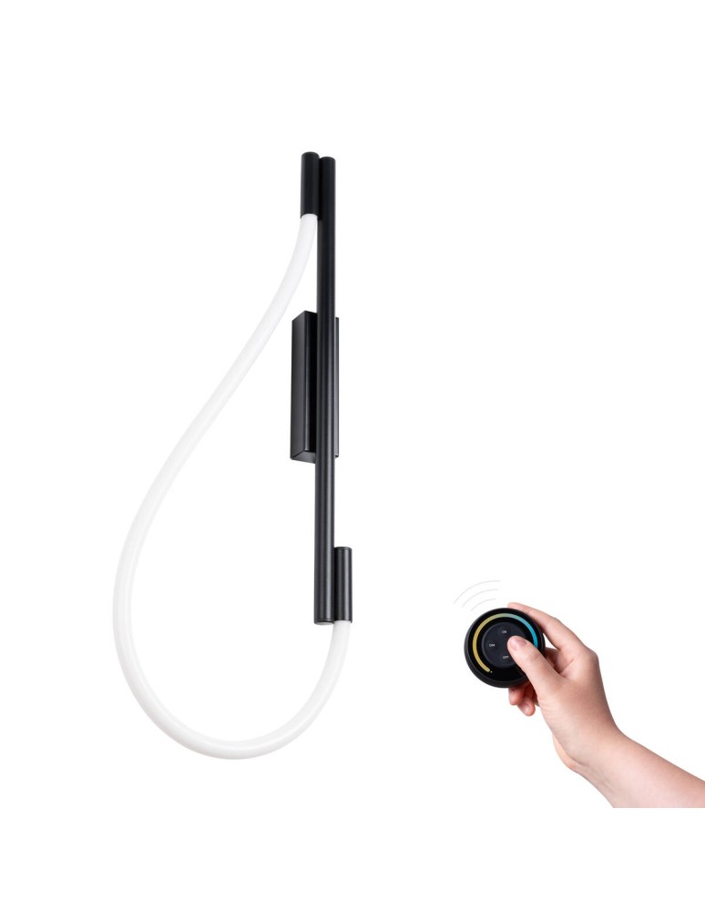 LED wall lamps - Thoro Wall lamp GALAKSE black LED 2700-6500K TH.281 - product kolory-swiatla.pl 1