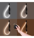 LED wall lamps - Thoro Wall lamp GALAKSE black LED 2700-6500K TH.281 - product 8