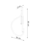 LED wall lamps - Thoro Wall lamp GALAKSE black LED 2700-6500K TH.281 - product 9