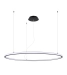 Pendant lamps circles - Thoro Chandelier RISA 120 black LED 3000K TH.276 - product 1
