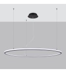 Pendant lamps circles - Thoro Chandelier RISA 120 black LED 3000K TH.276 - product 2