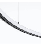 Pendant lamps circles - Thoro Chandelier RISA 120 black LED 3000K TH.276 - product 4