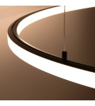 Pendant lamps circles - Thoro Chandelier RISA 120 black LED 3000K TH.276 - product 5