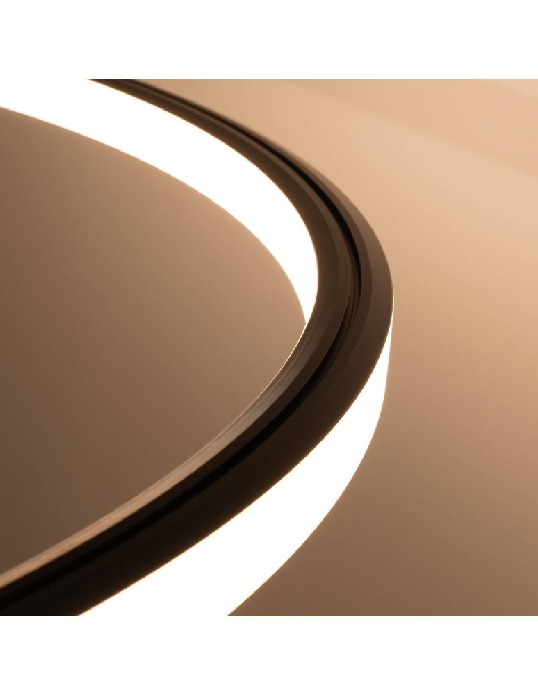 Pendant lamps circles - Thoro Chandelier RISA 120 black LED 3000K TH.276 - product kolory-swiatla.pl 7