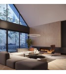 Pendant lamps circles - Thoro Chandelier RISA 120 black LED 3000K TH.276 - product 13