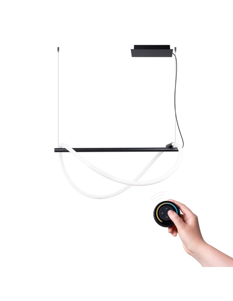 Pendant lamps over the island - Thoro GALAKSE 84 pendant lamp black LED 2700-6500K TH.279 - product kolory-swiatla.pl 1