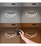 Pendant lamps over the island - Thoro GALAKSE 84 pendant lamp black LED 2700-6500K TH.279 - product 3