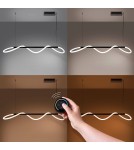 Pendant lamps over the island - Thoro GALAKSE 148 pendant lamp black LED 2700-6500K TH.280 - product 3