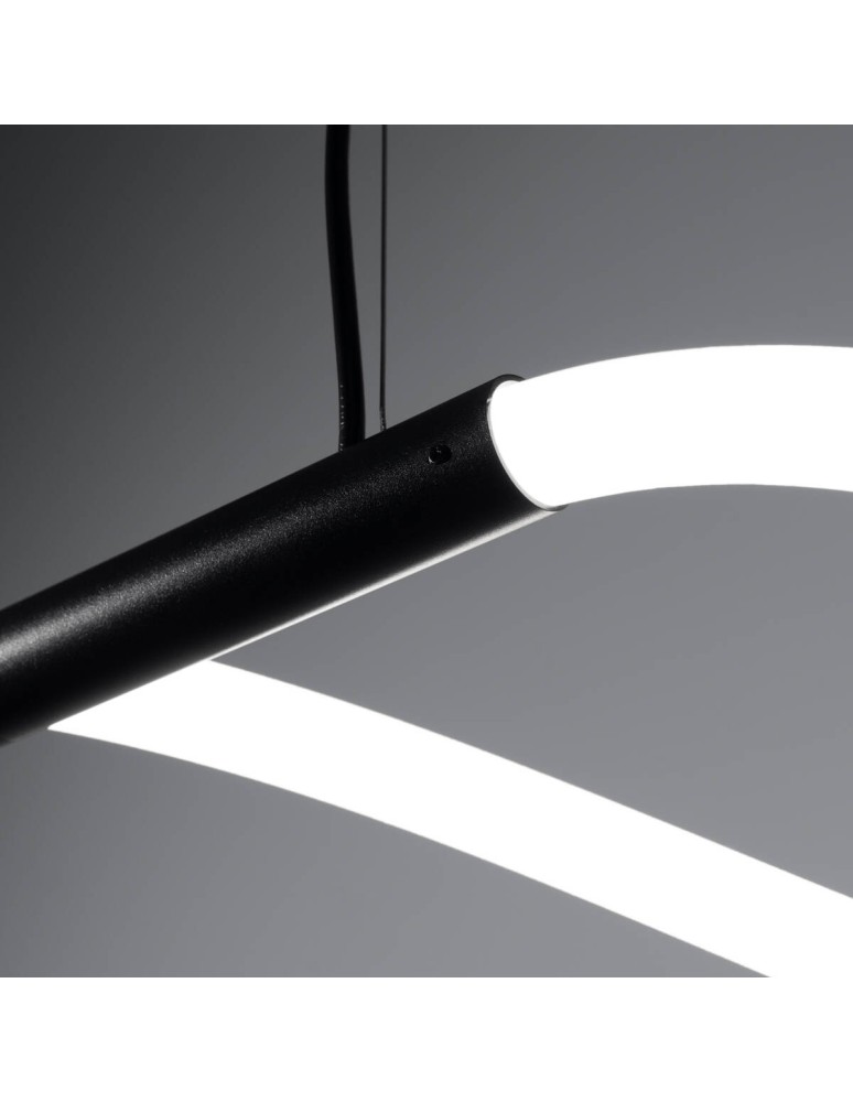 Pendant lamps over the island - Thoro GALAKSE 148 pendant lamp black LED 2700-6500K TH.280 - product kolory-swiatla.pl 7