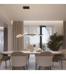 Pendant lamps over the island - Thoro GALAKSE 148 pendant lamp black LED 2700-6500K TH.280 - product 13