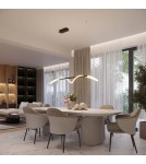 Pendant lamps over the island - Thoro GALAKSE 148 pendant lamp black LED 2700-6500K TH.280 - product 14