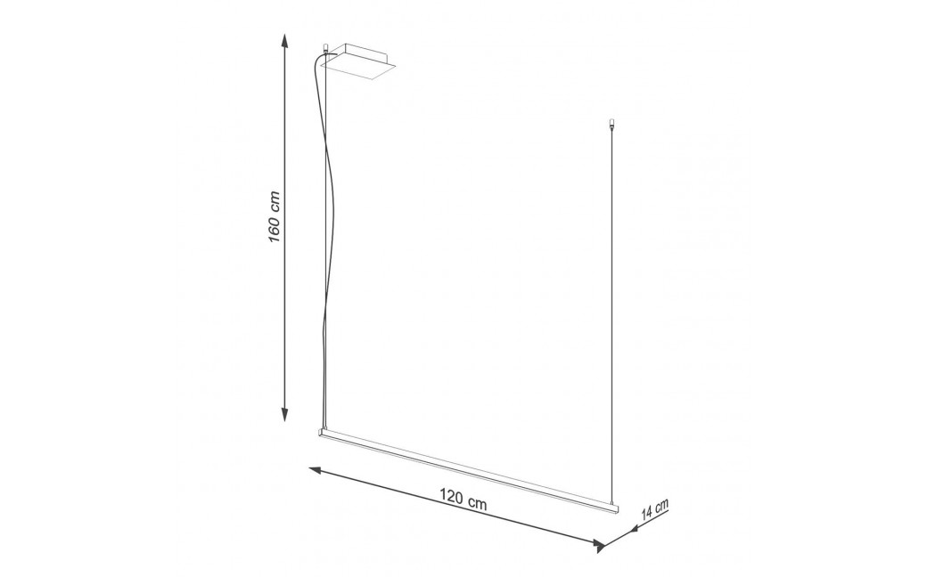 Thoro Lampa wisząca STRANG 120 LED 3000K TH.278