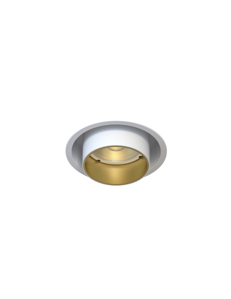 Round flush-mounted lamps - Nowodvorski MONO SLIDE Flush Mounted Spot Max wattage 10W only LED GU10 White 10797 - product kolory-swiatla.pl 1