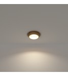 Round flush-mounted lamps - Nowodvorski MONO SLIDE Flush Mounted Spot Max wattage 10W only LED GU10 Satin Gold 10798 - product 2