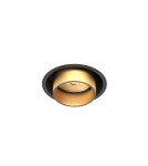 Round flush-mounted lamps - Nowodvorski MONO SLIDE Flush Mounted Spot Max wattage 10W only LED GU10 Satin Gold 10800 - product 1