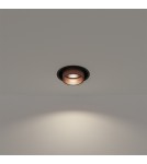 Round flush-mounted lamps - Nowodvorski MONO SLIDE Flush Mounted Spot Max wattage 10W only LED GU10 Satin Copper 10801 - product 2