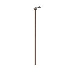 Round flush-mounted lamps - Nowodvorski LASER 1100 Spot Flush Mounted Max wattage 10W only LED G9 Satin Chocolate 10923 - product 2