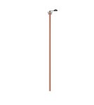 Round flush-mounted lamps - Nowodvorski LASER 1100 Spot Flush Mounted Max wattage 10W only LED G9 Satin Copper 10922 - product 2