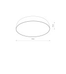 Round Plafonds - Nowodvorski SATELLITE L Ceiling Plafond Max power 25W only LED E27 Grey 8023 - product 2