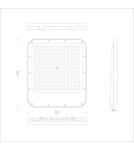 Outdoor floodlights / halopacks - ITALUX Timbo Floodlight Gray IP65 1xLED 100W Neutral White FD-23913-100W - product 5