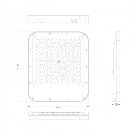 ITALUX Timbo Naświetlacz IP65 1xLED 100W 4000K FD-23913-100W