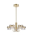 Glamour chandeliers - ITALUX Tiara Pendant Sandblasted Gold with Gloss 5xLED 40W PND-77362-5-40W-GD - product 1