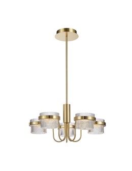 ITALUX Tiara Pendant Sandblasted Gold with Gloss 5xLED 40W PND-77362-5-40W-GD