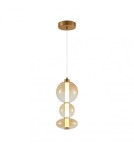Designer pendant lamps - ITALUX Sonte Pendant Antique Bronze Matte 1xLED 24W PND-24352V-24W-AB-AMB - product 1