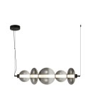 Designer pendant lamps - ITALUX Sonte Pendant Black matte 1xLED 40W PND-24352-40W-BK-SG - product 1