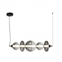 ITALUX Sonte Wisząca Czarny mat 1xLED 40W PND-24352-40W-BK-SG