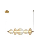 Designer pendant lamps - ITALUX Sonte Pendant Antique Bronze Matte 1xLED 40W PND-24352-40W-AB-AMB - product 1