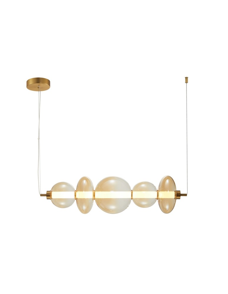 Designer pendant lamps - ITALUX Sonte Pendant Antique Bronze Matte 1xLED 40W PND-24352-40W-AB-AMB - product kolory-swiatla.pl 1