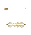 Designer pendant lamps - ITALUX Sonte Pendant Antique Bronze Matte 1xLED 36W PND-24352-36W-AB-AMB - product 1