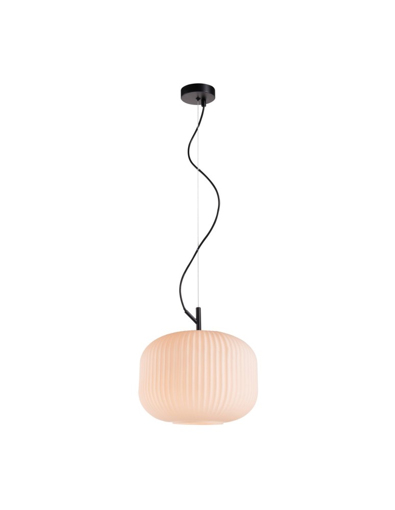 Scandinavian style pendant lamps - ITALUX Rues Pendant Black matte 1xE27 PND-64536B-L-BL-OPA - product kolory-swiatla.pl 1
