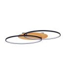 LED ceiling lamps - ITALUX Poraso Plafond Black Sandblasted 2xLED 24W Warm White PLF-93439-24W-WO - product 3