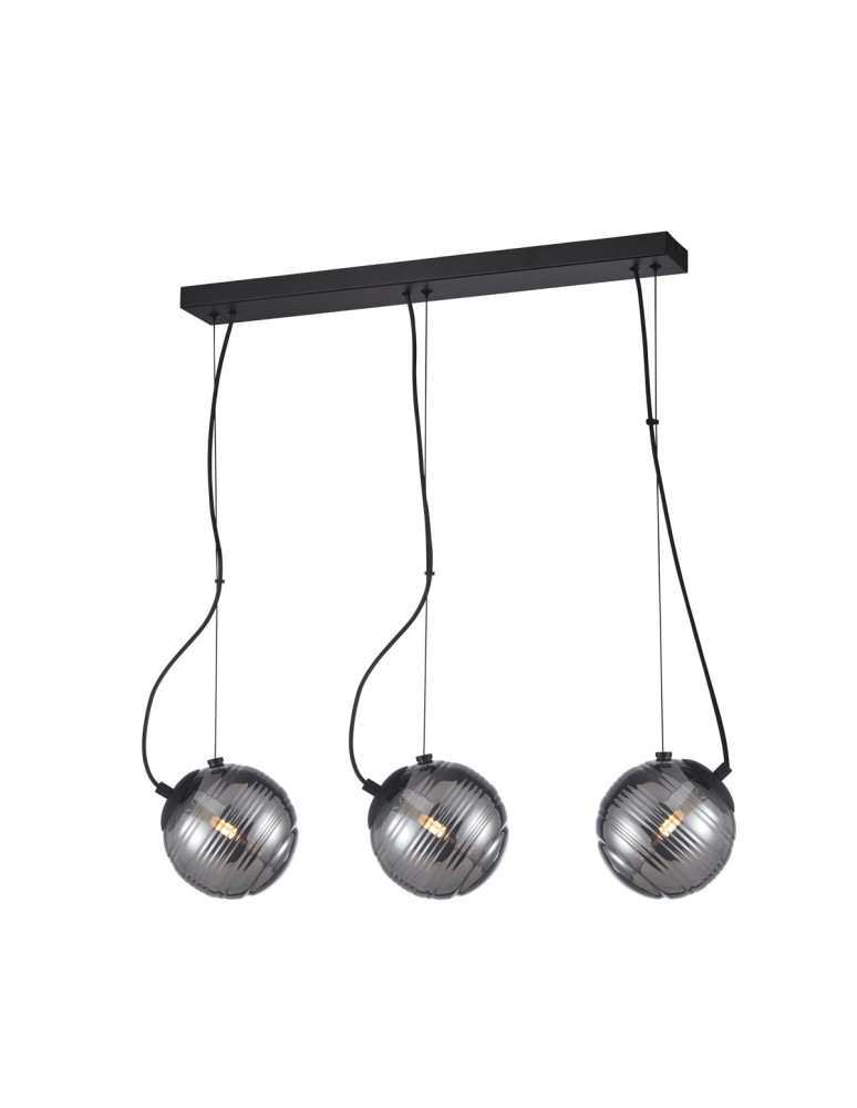 Pendant lamps on a strip - ITALUX Perona Pendant Black matte 3xG9 PND-92389-3L-BK - product kolory-swiatla.pl 1