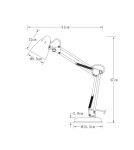 Desk lamps - ITALUX Notari Table/nightstand Black 1xGU10 TB-29928-BK - product 3