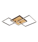 LED ceiling lamps - ITALUX Noris Plafond Black Sandblasted 2xLED 38W Warm White PLF-82738-38W-WO - product 1