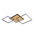 LED ceiling lamps - ITALUX Noris Plafond Black Sandblasted 2xLED 38W Warm White PLF-82738-38W-WO - product 2