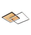 LED ceiling lamps - ITALUX Noris Plafond Black Sandblasted 1xLED 28W Warm White PLF-82738-28W-WO - product 1