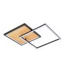 LED ceiling lamps - ITALUX Noris Plafond Black Sandblasted 1xLED 28W Warm White PLF-82738-28W-WO - product 3