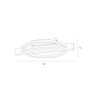 LED ceiling lamps - ITALUX Natano Plafond Black Sandblasted 1xLED 16W Warm White PLF-55362-15W-WO - product 2