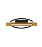 LED ceiling lamps - ITALUX Natano Plafond Black Sandblasted 1xLED 16W Warm White PLF-55362-15W-WO - product 3