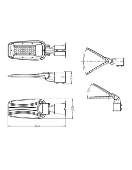 ITALUX Marlo Uliczna IP65 1xLED 50W 4000K FD-73452-50W - produkt 2