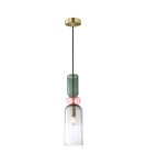 Designer pendant lamps - ITALUX Manso Pendant Sanded Gold with Gloss 1xE14 PND-37462D-MC-GD - product 1